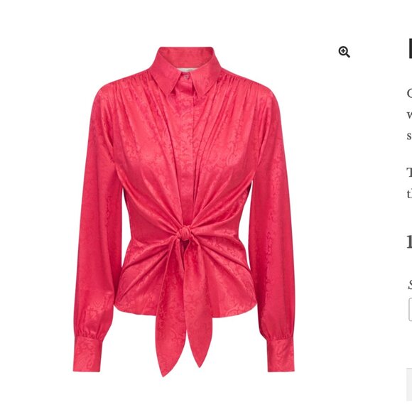 ** NWT ** Karmamia Lee Front Tie Shirt --MULTIPLE COLORS AVAILABLE - Picture 1 of 16